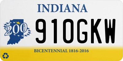 IN license plate 910GKW