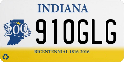 IN license plate 910GLG