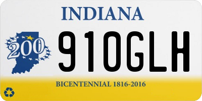 IN license plate 910GLH