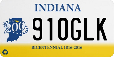 IN license plate 910GLK