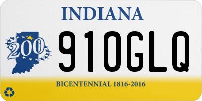 IN license plate 910GLQ