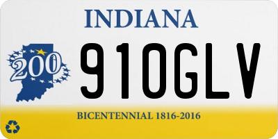 IN license plate 910GLV