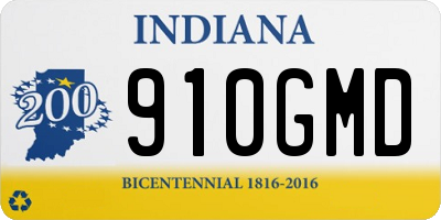 IN license plate 910GMD