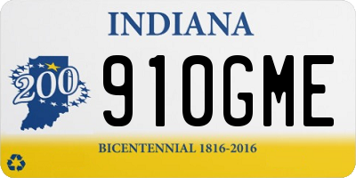 IN license plate 910GME