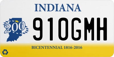 IN license plate 910GMH