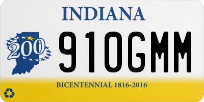 IN license plate 910GMM