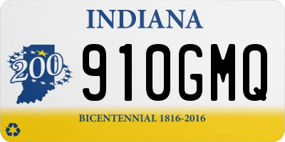 IN license plate 910GMQ