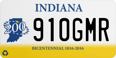 IN license plate 910GMR