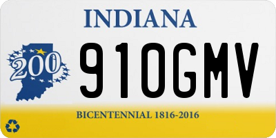 IN license plate 910GMV