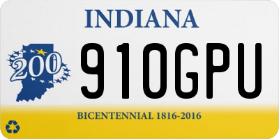 IN license plate 910GPU