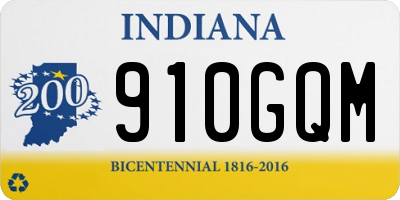 IN license plate 910GQM