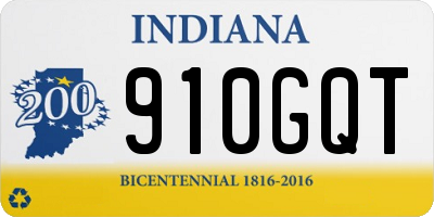 IN license plate 910GQT