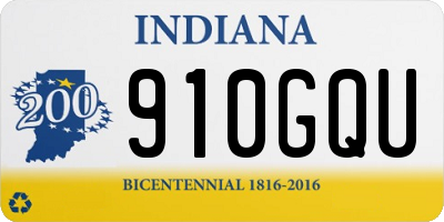 IN license plate 910GQU