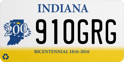IN license plate 910GRG