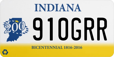 IN license plate 910GRR