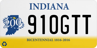 IN license plate 910GTT