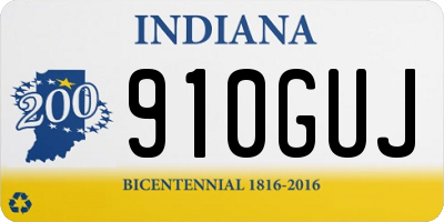 IN license plate 910GUJ