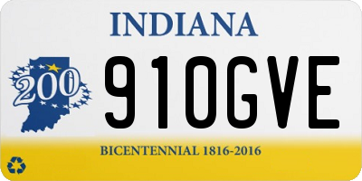 IN license plate 910GVE