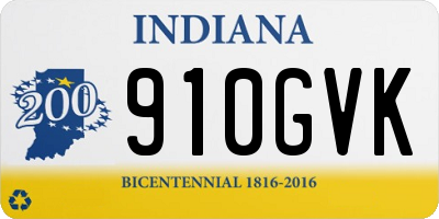 IN license plate 910GVK