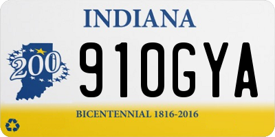 IN license plate 910GYA