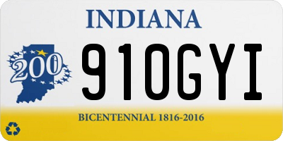 IN license plate 910GYI