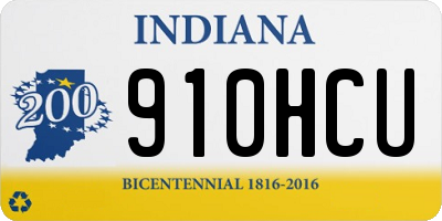 IN license plate 910HCU