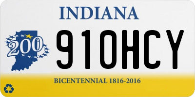 IN license plate 910HCY