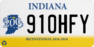 IN license plate 910HFY