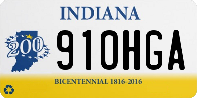 IN license plate 910HGA