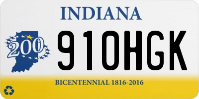 IN license plate 910HGK