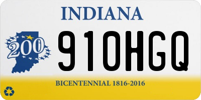IN license plate 910HGQ