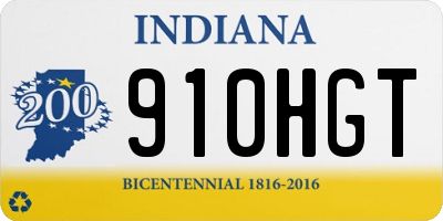 IN license plate 910HGT