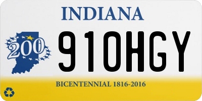 IN license plate 910HGY