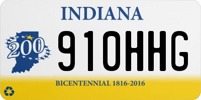 IN license plate 910HHG
