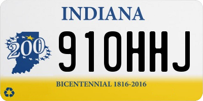 IN license plate 910HHJ