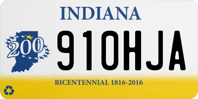 IN license plate 910HJA