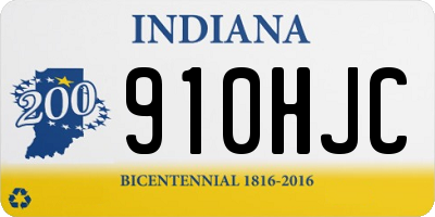 IN license plate 910HJC