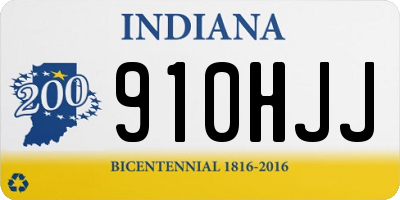 IN license plate 910HJJ
