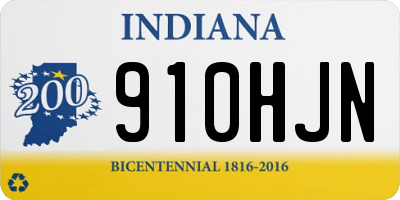 IN license plate 910HJN
