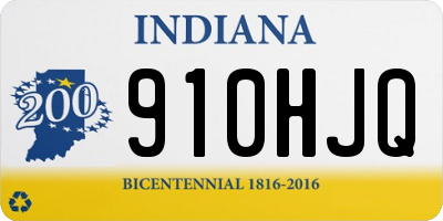 IN license plate 910HJQ