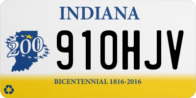 IN license plate 910HJV