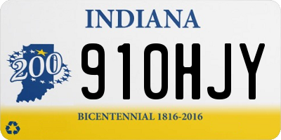 IN license plate 910HJY