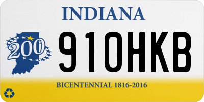 IN license plate 910HKB