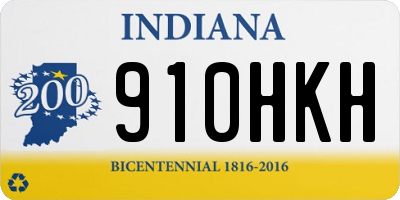 IN license plate 910HKH