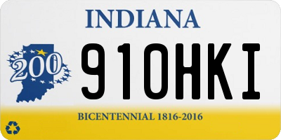 IN license plate 910HKI