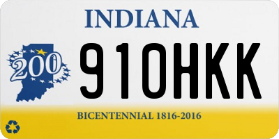 IN license plate 910HKK