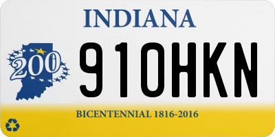 IN license plate 910HKN