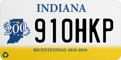 IN license plate 910HKP