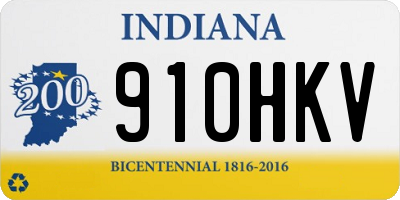 IN license plate 910HKV