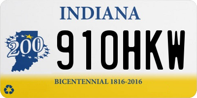 IN license plate 910HKW